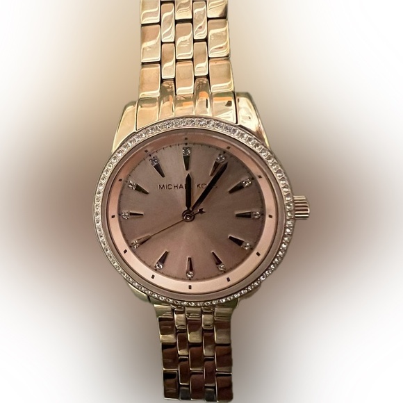 Michael Kors Women's MK3744 Ritz Rose Gold-Tone Watch - Picture 4 of 16